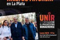 [La Plata] Ricardo Alfonsín recorre la ciudad.