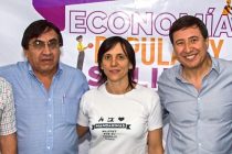 Arroyo con Saravia y Accaputo en encuentro de Economía Popular