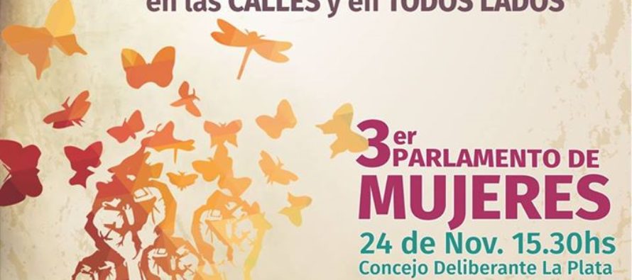 [La Plata] 24/11 Se llevará a cabo el 3er Parlamento de Mujeres en La Plata