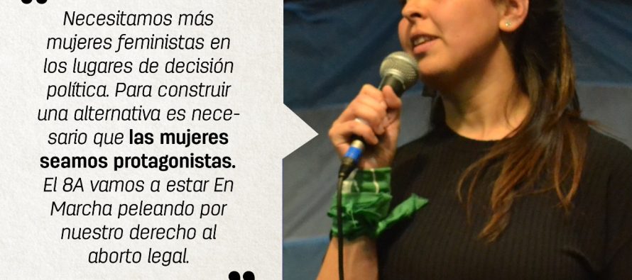 [La Plata] Intervención de Maia Luna en el acto de En Marcha