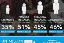 [Córdoba] 47% de niños y adolescentes en alguna variante de malnutrición