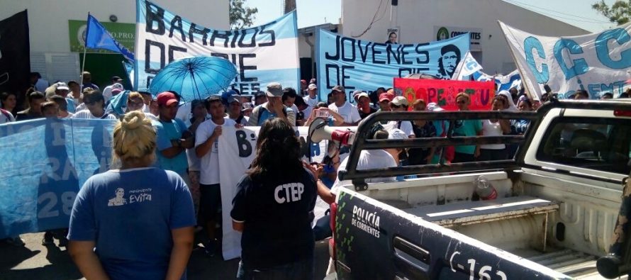 [Corrientes] Barrios de Pie se movilizó por la Emergencia Alimentaria