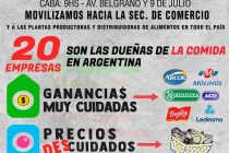 26 y 27 de junio. Jornada Nacional de Lucha. 20 empresas son dueñas de la comida en Argentina.