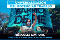 Barrios de Pie y la Unidad Piquetera movilizarán a Plaza de Mayo.