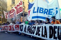 Multitudinaria marcha popular contra el FMI. Gran participación de Libres del Sur.