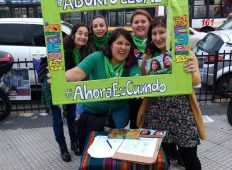 Puntos verdes por el Aborto legal, seguro y gratuito en la Feria del Libro (CABA)