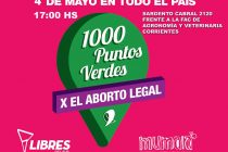 [Corrientes] Puntos verdes por el aborto legal, seguro y gratuito