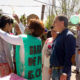 Jorge Ceballos con promotoras de salud en Virrey del Pino