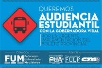 [La Plata] FUM: 6 millones de jóvenes esperan respuesta de la Gobernadora Vidal