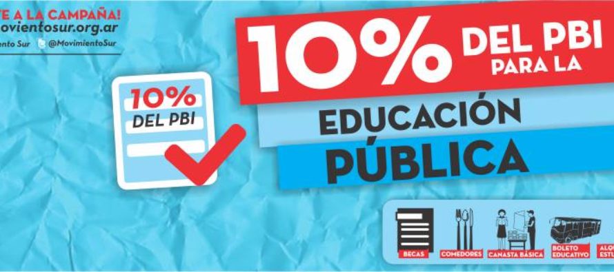 Exigen el 10% del PBI para la educación pública