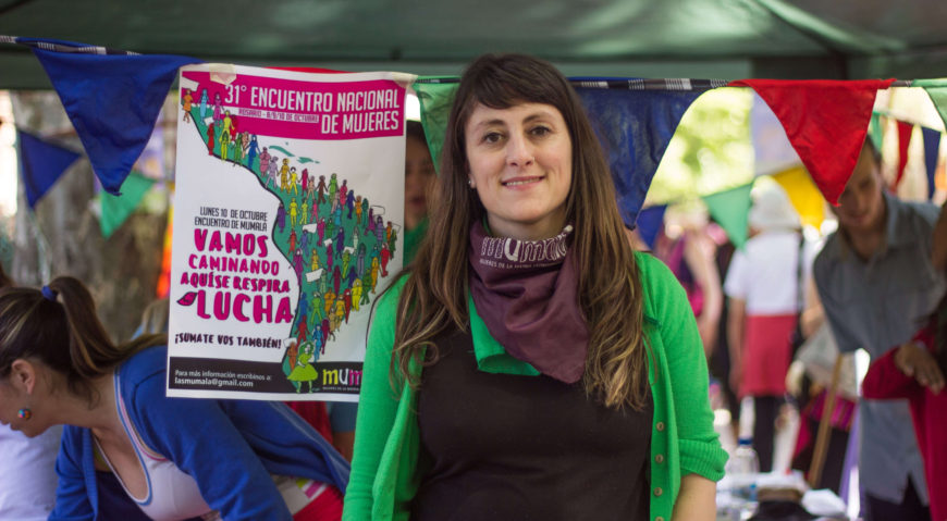 Raquel Vivanco, del movimiento de mujeres Mumalá.