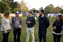 [Mar del Plata] Ariel Ciano visitó escuelita de fútbol junto referentes de Libres del Sur