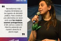 [La Plata] Intervención de Maia Luna en el acto de En Marcha