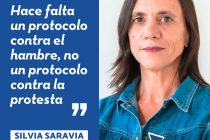Saravia: “Hace falta un protocolo contra el hambre, no un protocolo contra la protesta”