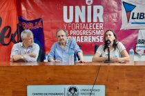 “Hay que ponerle un freno a la derecha”. Ricardo Alfonsín junto a Silvia Saravia y Gustavo López