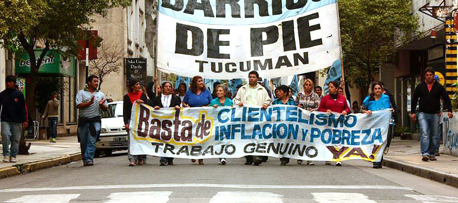 [Tucumán] 14.9 Barrios de Pie moviliza por demora en pago de programas