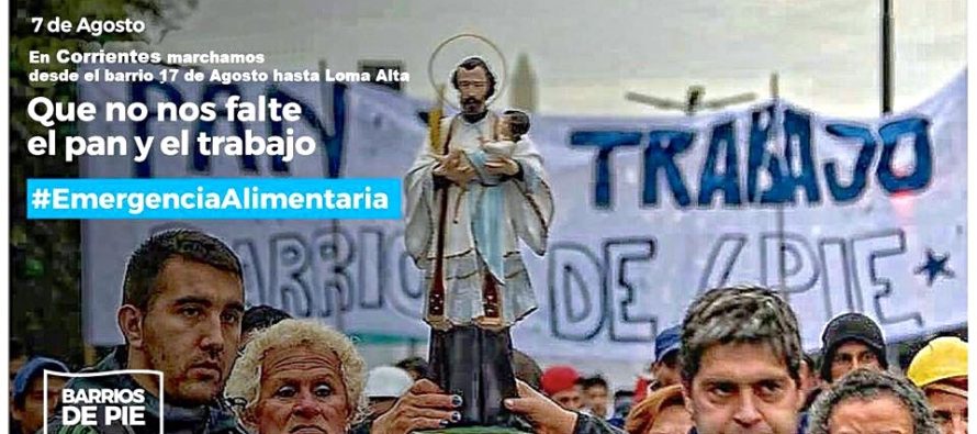 [Corrientes] Barrios de Pie marcha por Paz, Pan y Trabajo