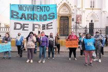 [Santa Fe] Barrios de Pie movilizó a la iglesia de San Cayetano en Rosario.