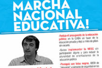 [CABA] 3/12 El Movimiento Sur participará de la Marcha Nacional Educativa