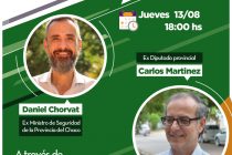 [Chaco] Organizada por el ISEPCI, Chorvat y Martínez charlarán sobre seguridad.