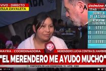 Crónica TV visitó el Merendero Bienestar en Villa Zabaleta. Videos.