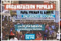 [Mar del Plata] Con la presencia de Silvia Saravia se hará el Encuentro Seccional de Barrios de Pie
