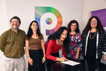 Laura Velasco firmó el compromiso por la Educación Sexual Integral