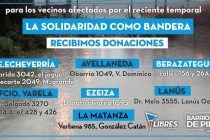 [Bs. As.] Barrios de Pie lanza campaña solidaria tras inundaciones