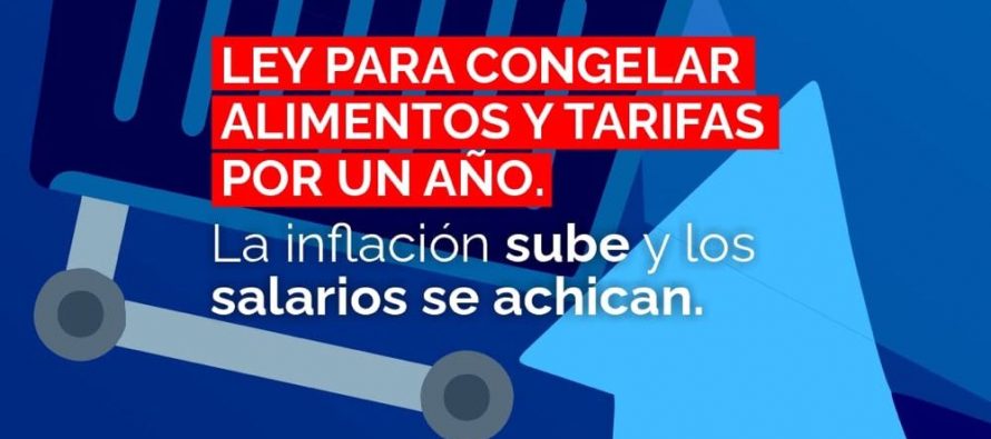 “Un millón de firmas para congelar precios de alimentos y tarifas.” Conf. de Prensa.