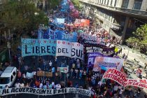 Libres del Sur marcha en contra del acuerdo con el FMI. Jornada nacional.