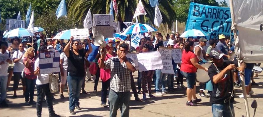 Barrios de Pie realizó más de 100 movilizaciones y asambleas a dependencias del Ministerio de Desarrollo de la Nación