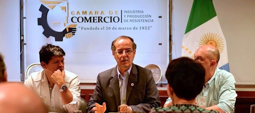 [Chaco] Carlos Martínez en Cámara de Comercio sobre creación de policías municipales