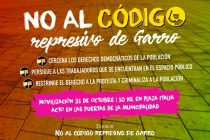 [La Plata] Movilizan contra el código represivo de Garro