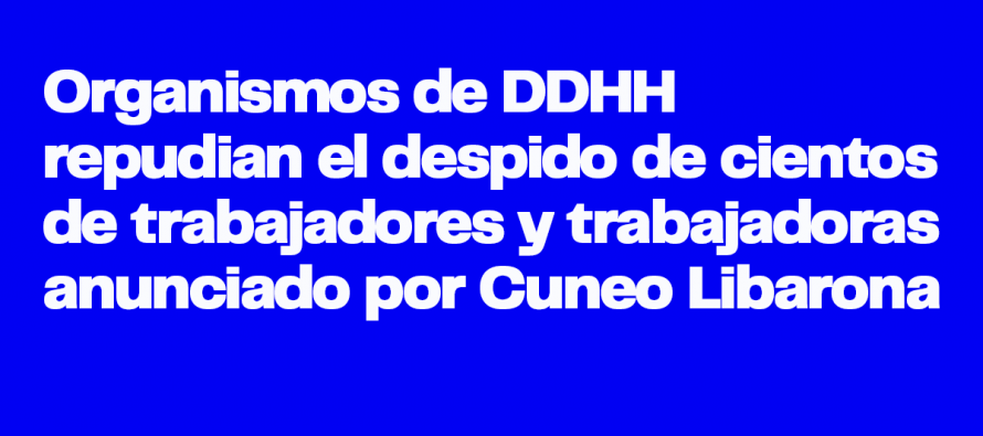 Organismos de DDHH exigen la continuidad de trabajadorxs del Min. de Justicia