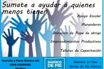 [Plottier] Barrios de Pie convoca a voluntarios para contener la situación social de Plottier