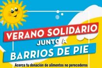 [La Plata] Barrios de Pie: Verano Solidario. Segunda jornada de donaciones.
