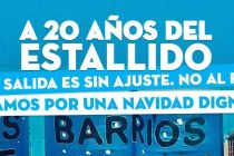 A 20 años Barrios de Pie realizará vigilia y movilización.